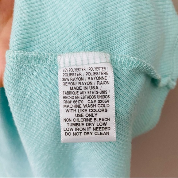 Free People Ribbed Tank Top Teal Sz Small - Picture 8 of 10